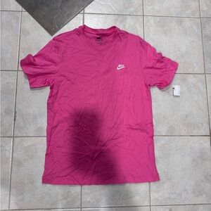 Nike Men's Bright Pink Short Sleeve Tee